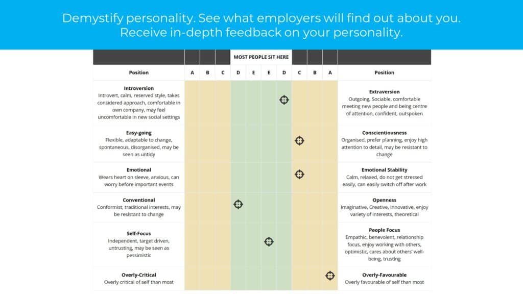 Work personality profile