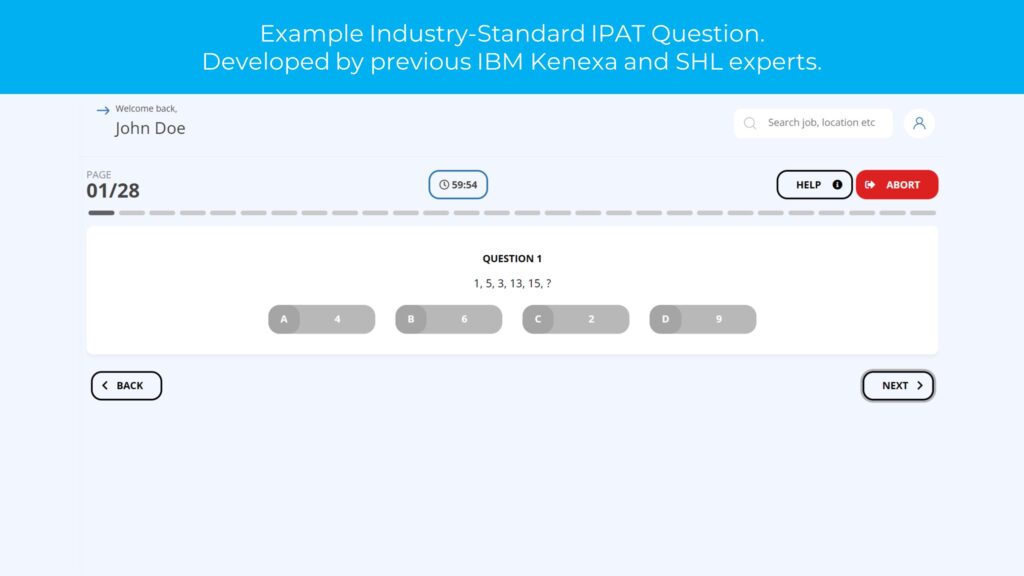 IPAT Assessment Question Example