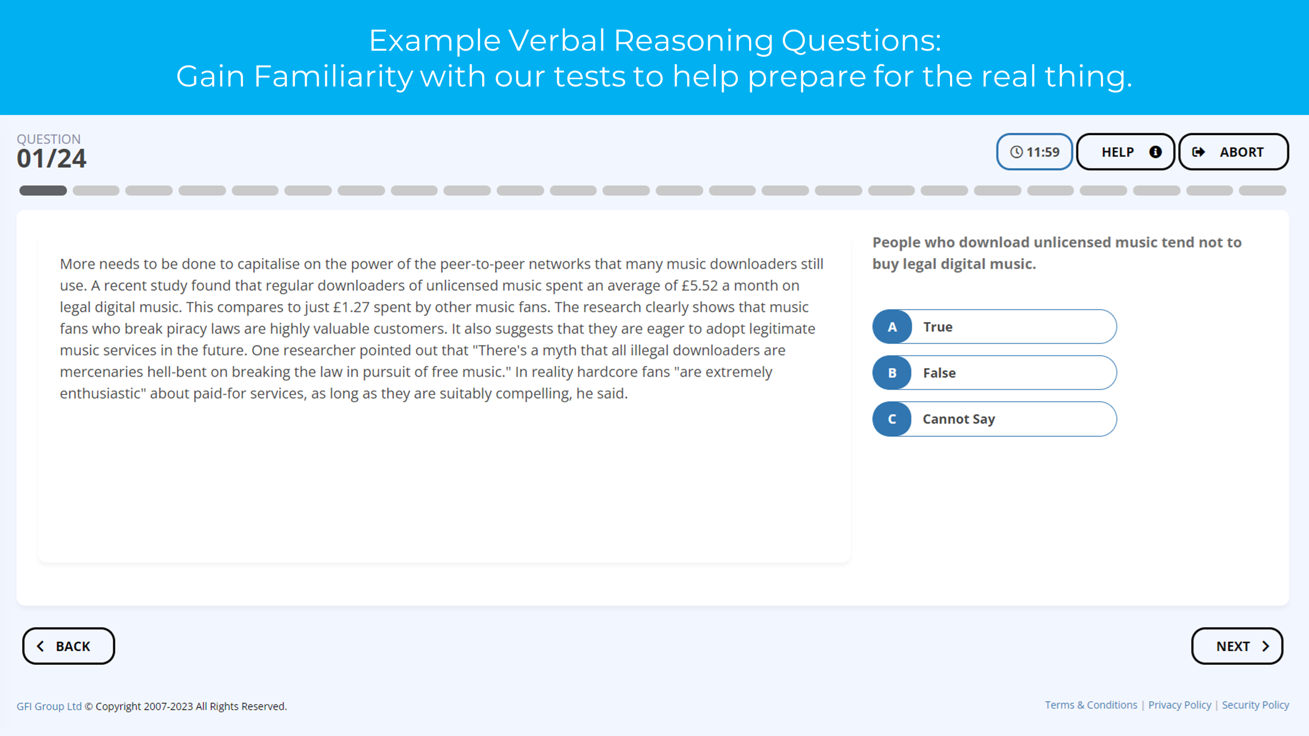 Engineering Verbal Test Question Example