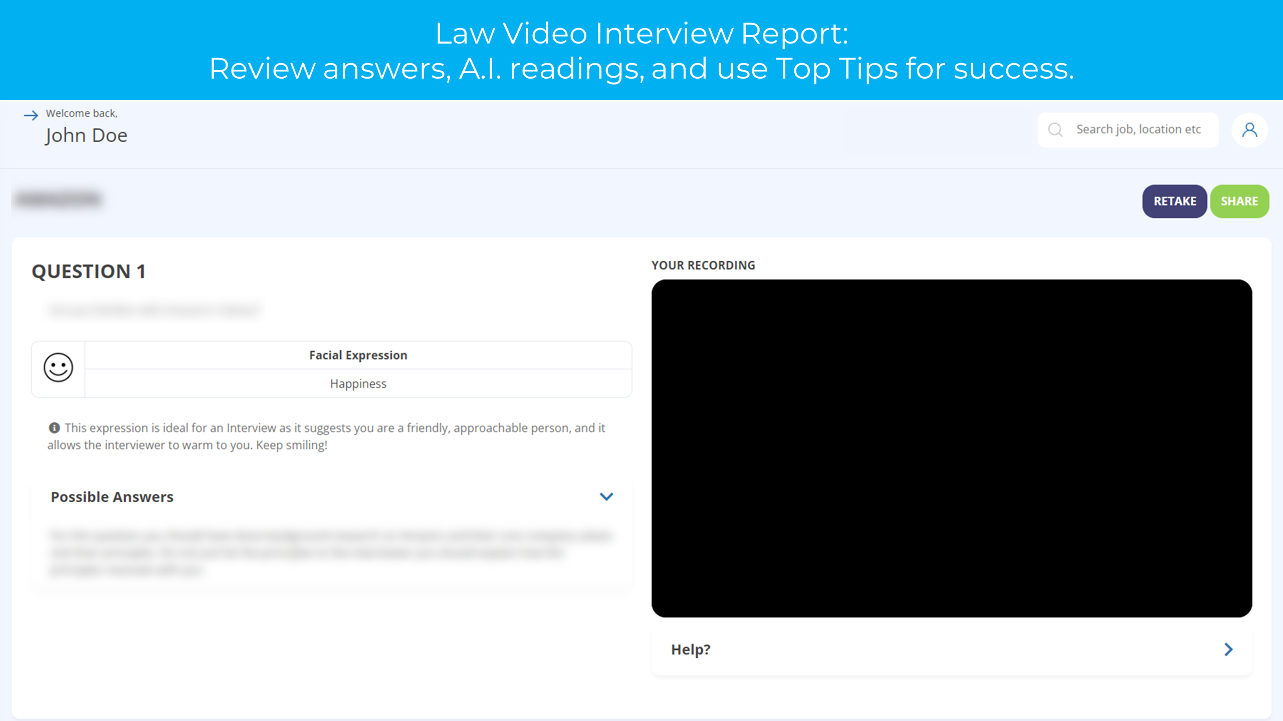 Law Interview Practice Report