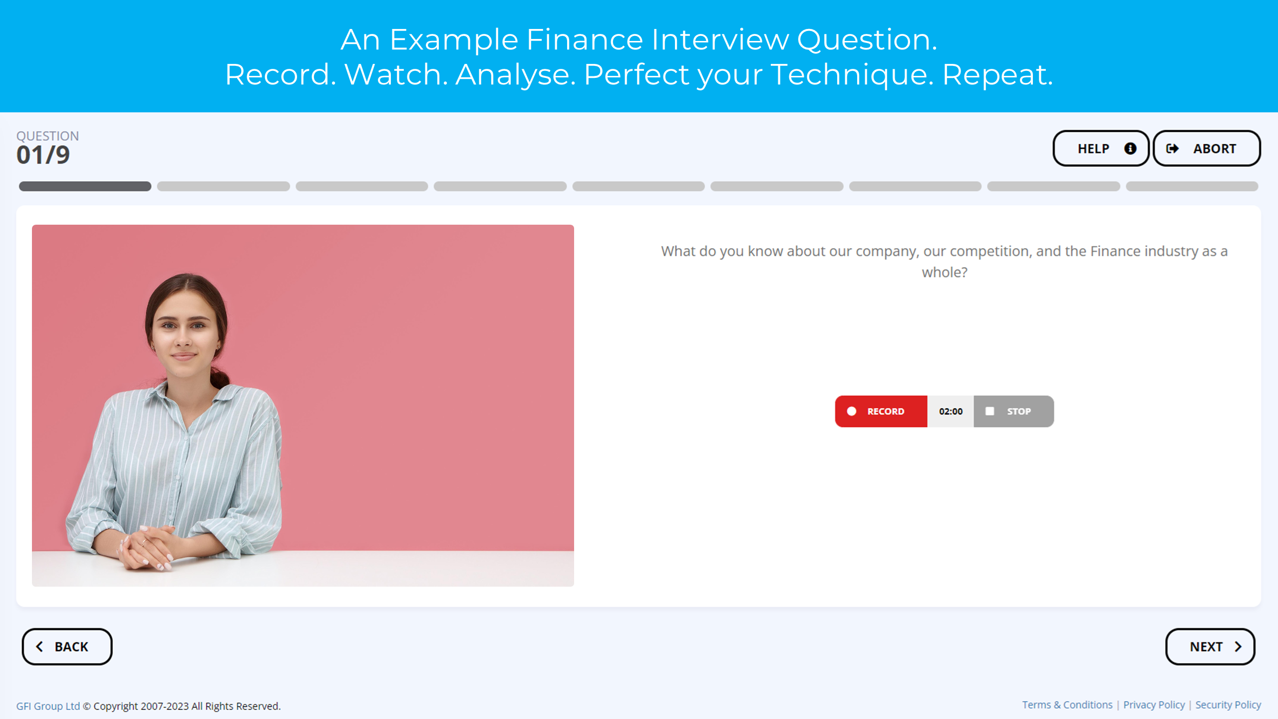 Practice Finance Video Interview Questions