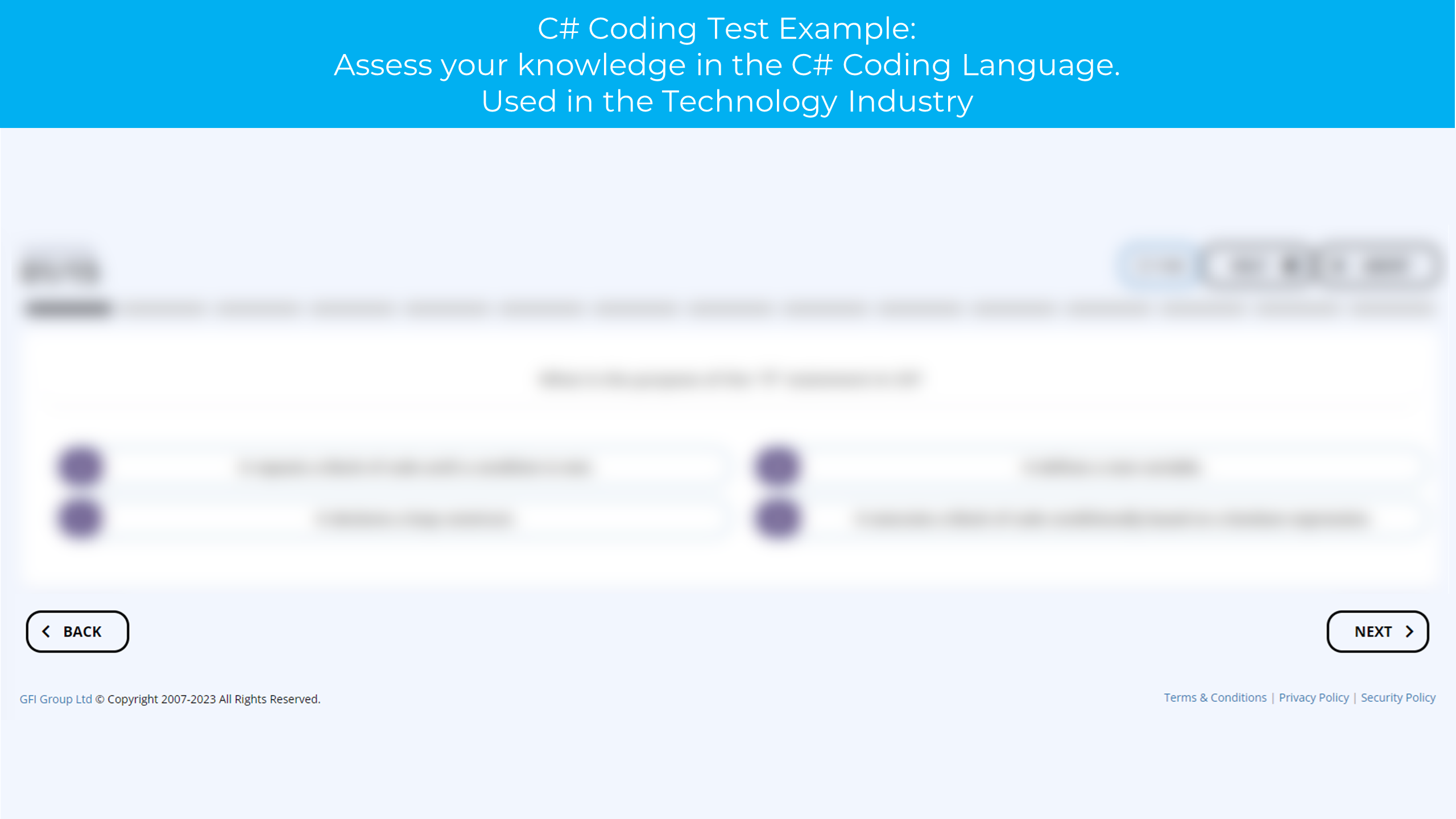 Technology C# Coding Test Example