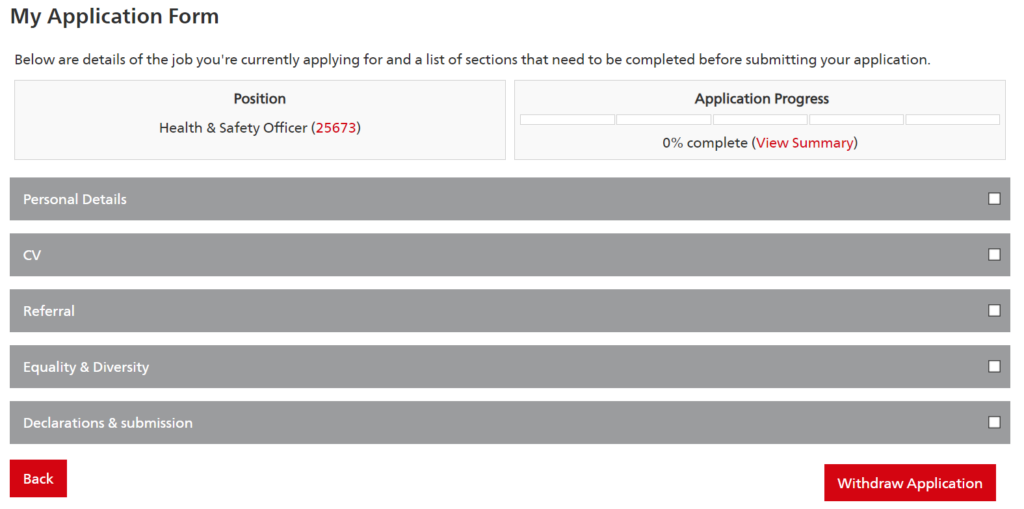 DHL application form