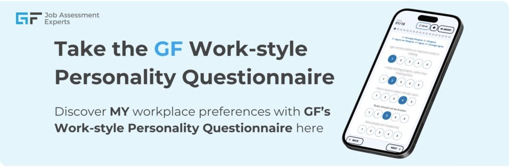 Nationwide personality test practice