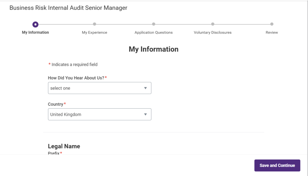 Grant Thornton online application 
