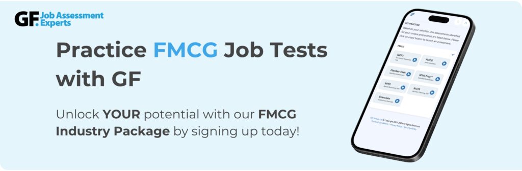 FMCG industry assessment practice
