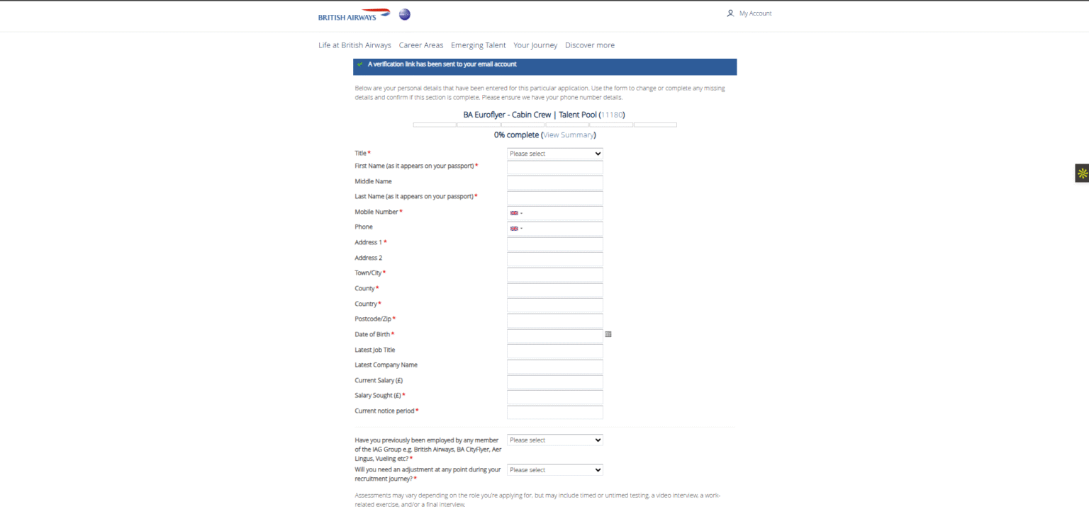 British Airways Hiring Process | 2025/26 Practice Guide