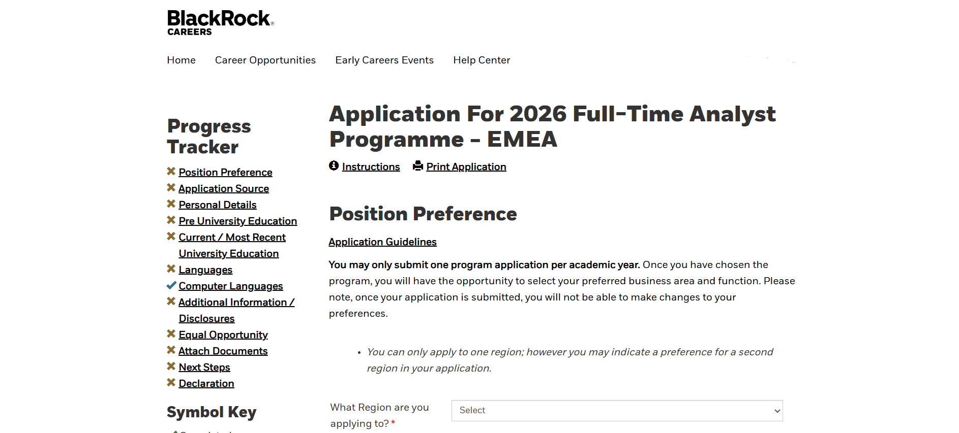 BlackRock online application
