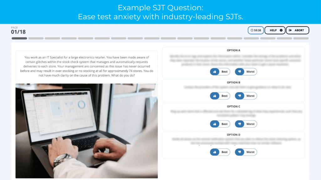 Foodservice situational judgement question example
