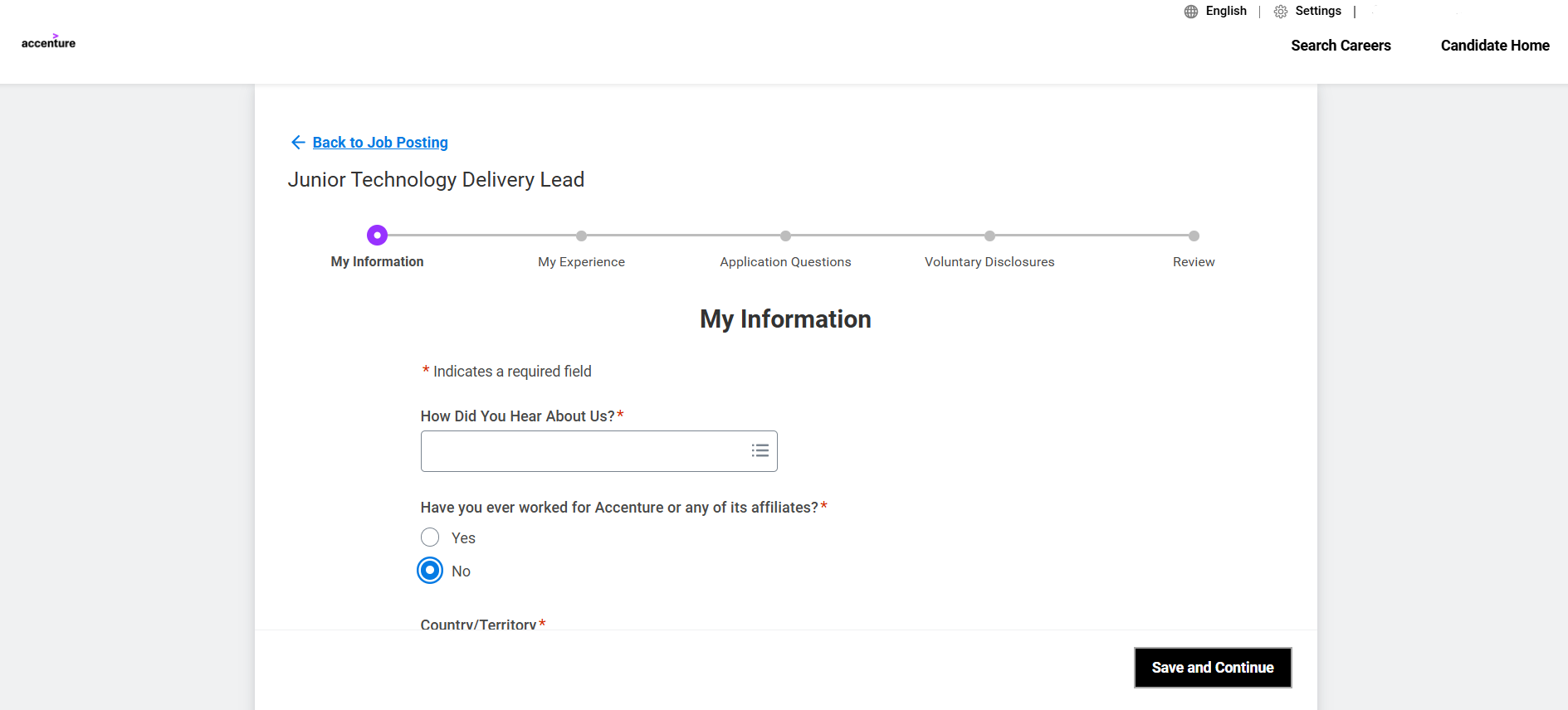 Accenture online application
