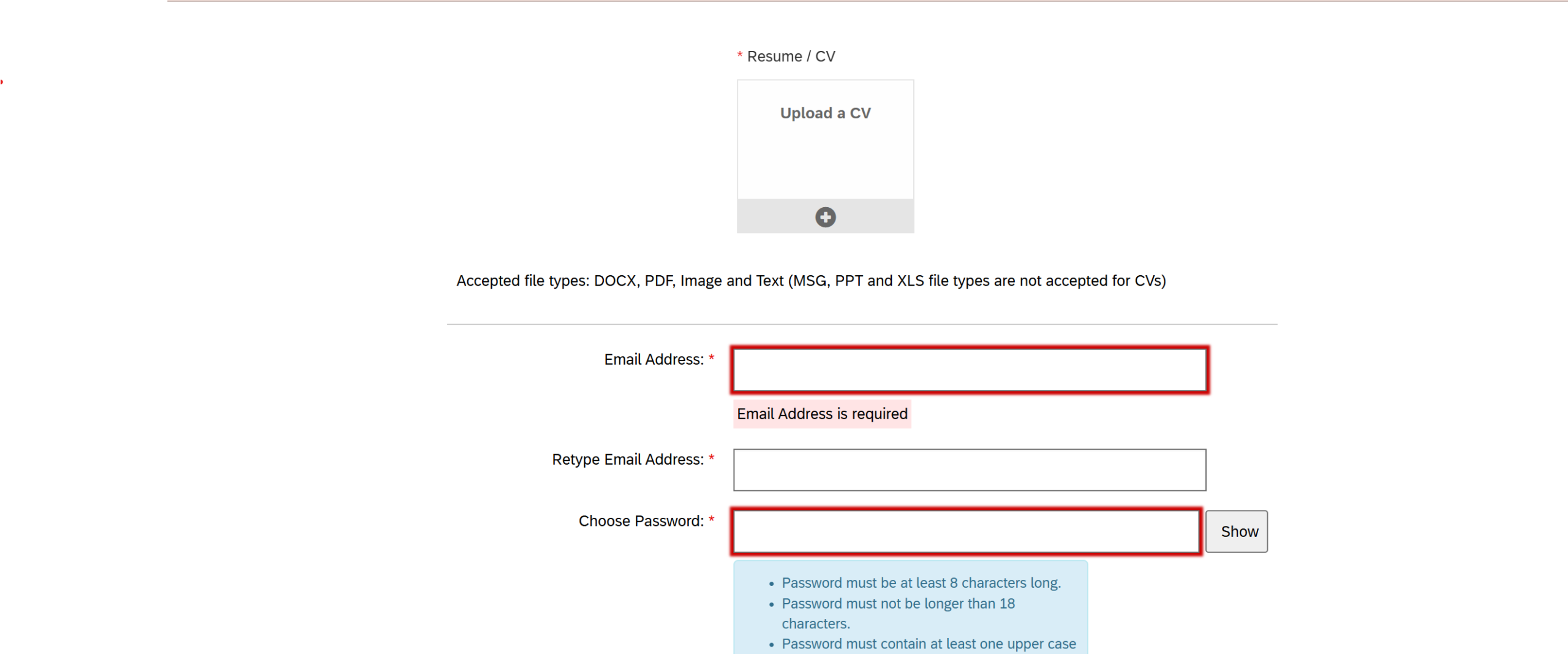 HSBC online application form
