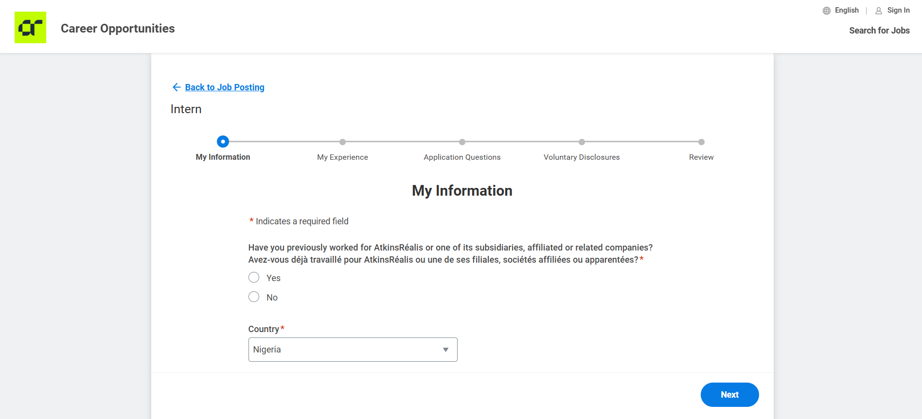 AtkinsRéalis online application