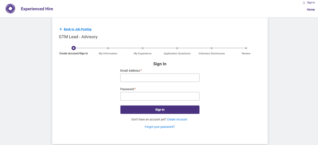 Grant Thornton online application
