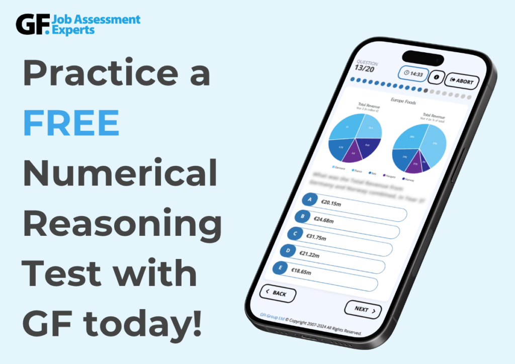 NGDP numerical reasoning test free mobile practice