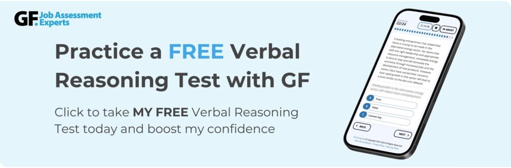 Bain & Company verbal reasoning test free practice
